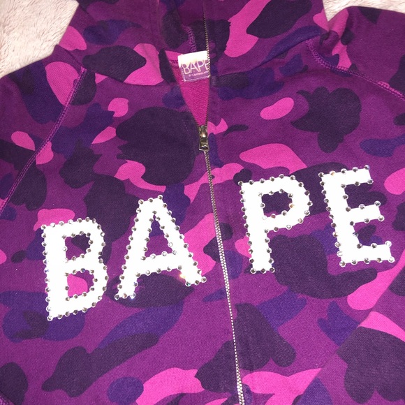 A Bathing Ape BAPE Swarovski Crystal hoodie - Picture 2 of 4